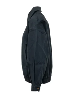 Woven Bomber Jacket with Zip