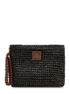 Woven Clutch with Wrist Strap