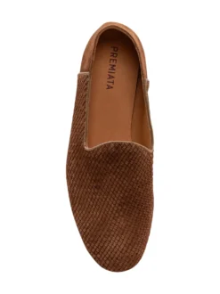 Woven Leather Loafers