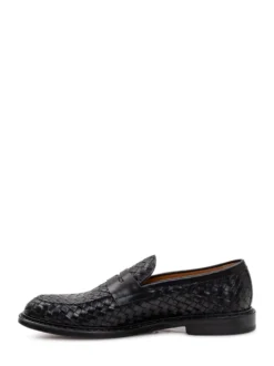 Woven Penny Loafers with Front Strap Adler