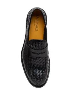 Woven Penny Loafers with Front Strap Adler