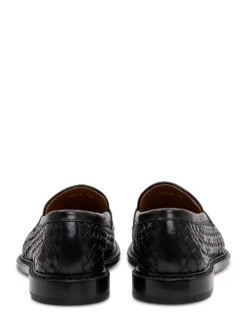 Woven Penny Loafers with Front Strap Adler