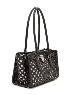 Woven Tote Bag with Double Handles