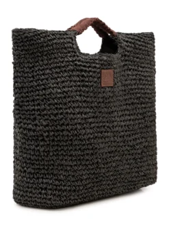 Woven Tote Bag with Integrated Handles