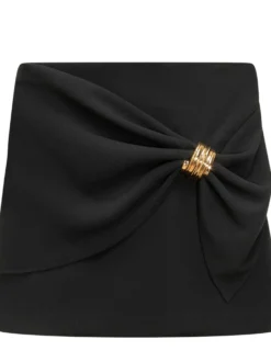 Wrap Skirt with Ring Detail