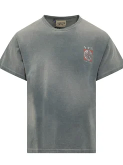 40-Year T-shirt with Chest Graphic Print