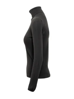 Zanone Black Fine Wool Turtleneck