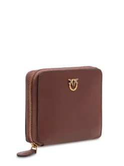 Zip Around Wallet with Front Logo