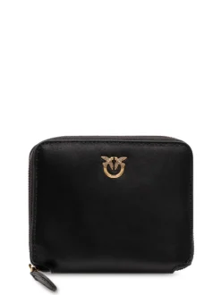 Zip Around Wallet with Front Logo