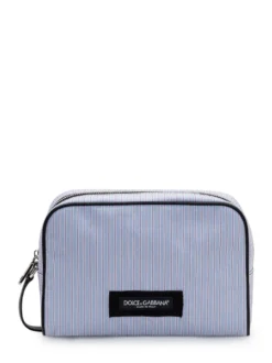 Zip Pouch with Striped Pattern