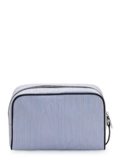 Zip Pouch with Striped Pattern