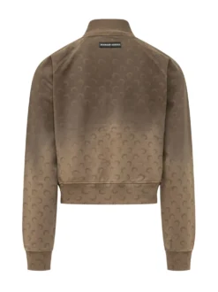 Zip Up Sweatshirt with High Neck